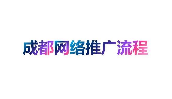 成都网络推广流程